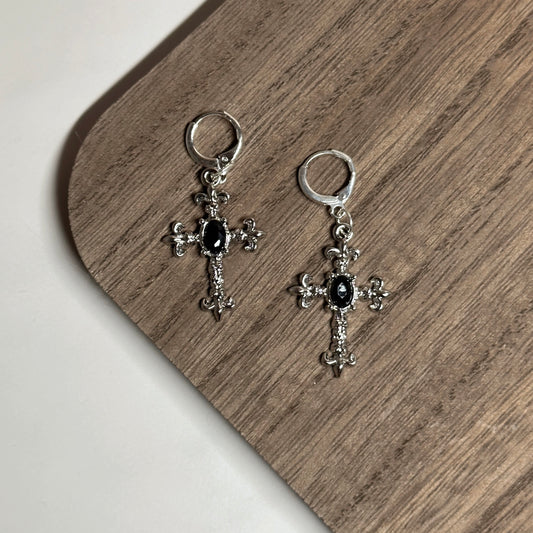 Victorian Cross Earrings