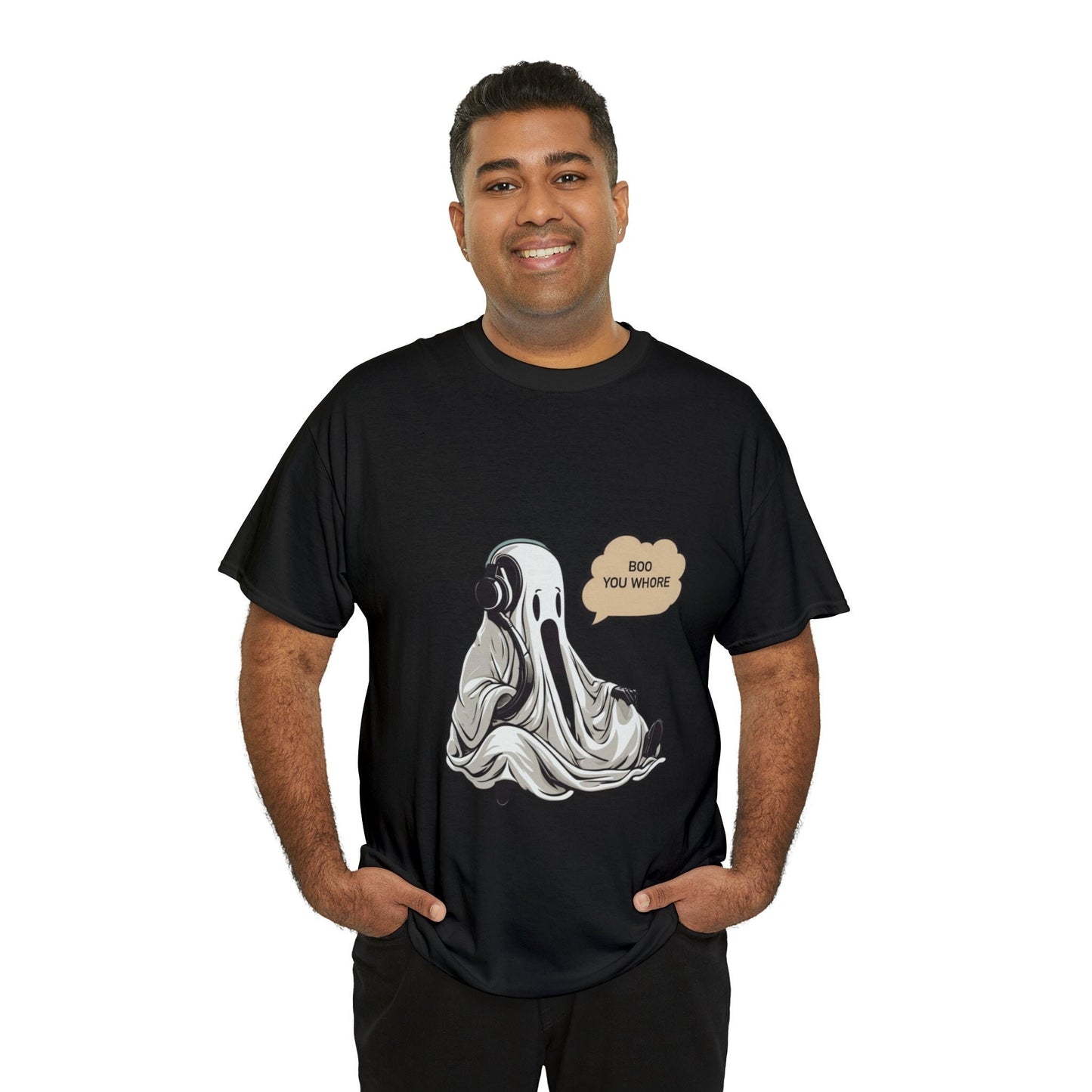 Boo : Unworkaholic Short Sleeve Tee Perfect for Halloween and Christmas Gift