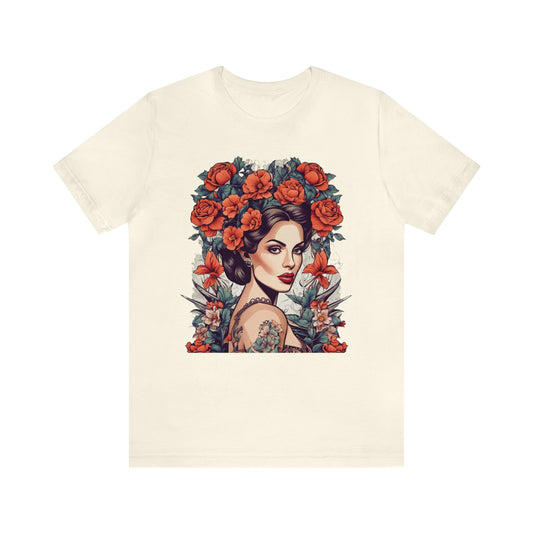Brenda Pin-Up Girl Short Sleeve Tee Perfect Gift for Men and Women