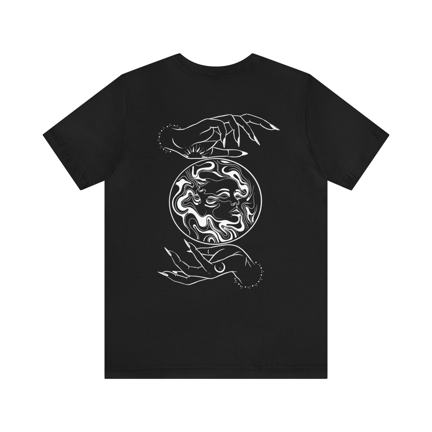 Fortune Original Inktober Tattoo Artwork Short Sleeve Tee Perfect Gift for Men and Women in Black