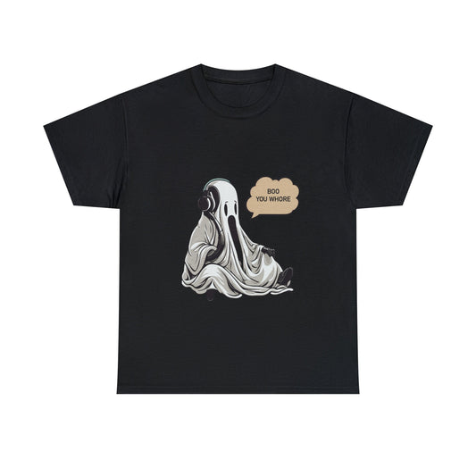 Boo : Unworkaholic Short Sleeve Tee Perfect for Halloween and Christmas Gift