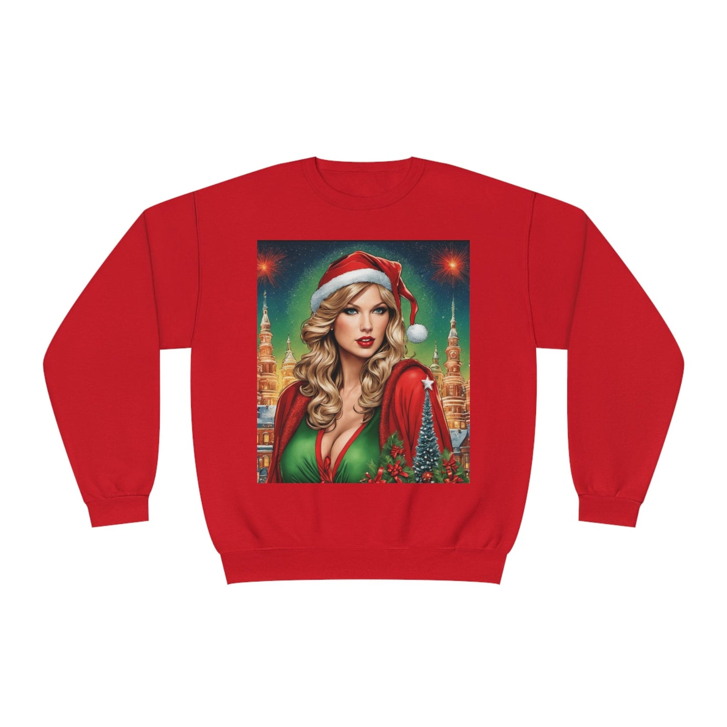Ugly Swiftmas Sweater Perfect for Christmas Gift for Swiftie Men/Women Green or Red
